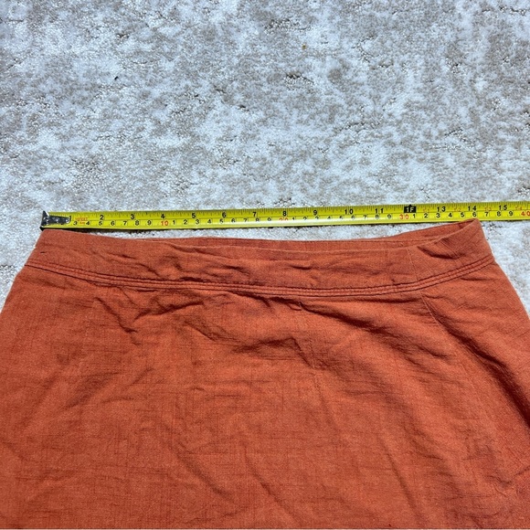 Abercombie & Fitch Rust Orange Women's Skirt With buttons and bow on the side 2 - Picture 7 of 7